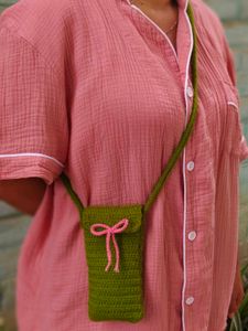 Crocheted Phone Pouches - Only Pink Available