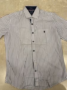 Louis Philippe Classic Striped Men's Shirt