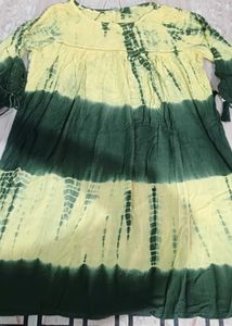Tie-Dye Cotton Tunic Top