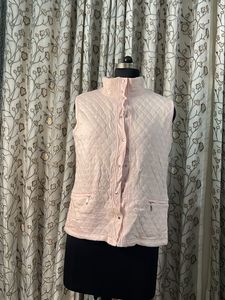 Quilted Pink Sleeveless Vest