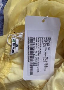 Yellow Tiered Maxi Dress with Tassels