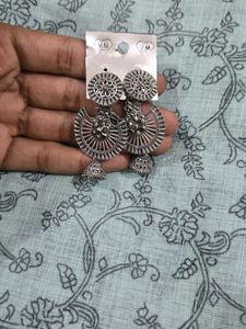 Set of 6 Earrings | Jhumka &amp; Oxidised