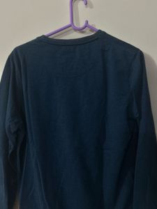 Men's Blue "XCVI" Long Sleeve T-Shirt