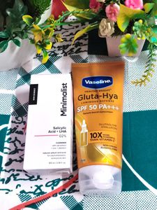 Minimalist face wash & Vaseline sunscreen Skincare