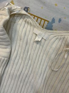 Ribbed Knit Cropped Sweater bolero