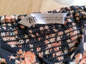Floral Smocked Crop Top