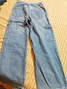 H&amp;M Blue Cargo Jeans