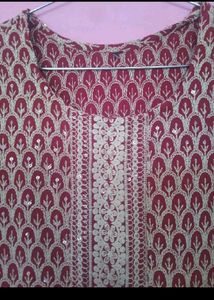 Scakhi Floral Chikankari Embroidered Kurta