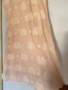 Peach Lucknowi Kurta