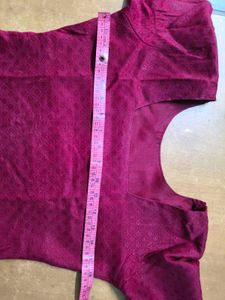 Maroon Short Kurta