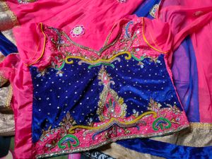 Rani Pink Lehenga For Girls