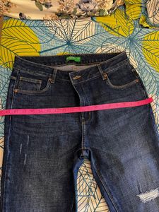 Distressed Flare Jeans