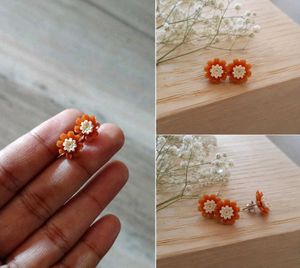 Cute Floral Stud Earrings