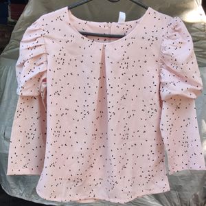 Light Pink Formal And Informal Top.