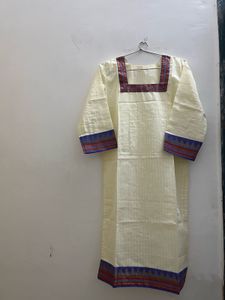 Cream Kurta set with dupatta / New