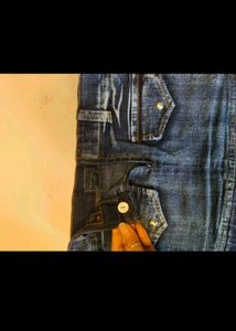 Vintage Y2K Studded Pleated Denim Mini Skirt
