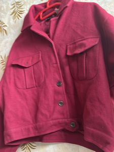 Winter Coat, Full sleeves, beautiful red colour