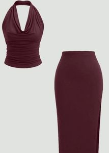 *VALENTINE SALE* Littlebox Burgundy Two-Piece