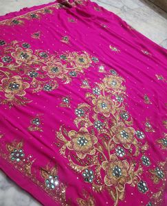 aari Tari work saree