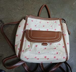 Cute Heart Print Handbag