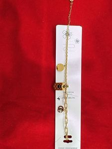 Gold Chain Bracelet with Charms