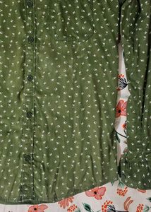 Green Patterned Shirt