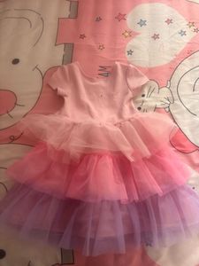 Tiered Pink Tulle Dress