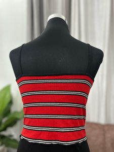 Red Striped Camisole Top