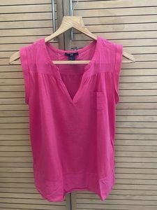 Ladies T shirt, pink, sleeveless