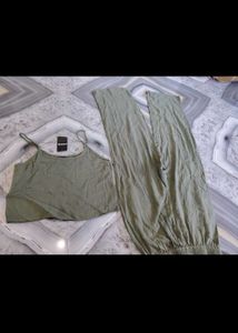 Stylish Olive Green Co-ord Set