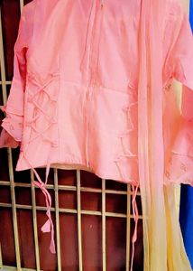 Pink Embroidered Lehenga Choli