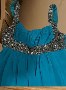 Elegant Teal Maxi Dress