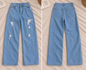Light Wash Wide Leg Jeans