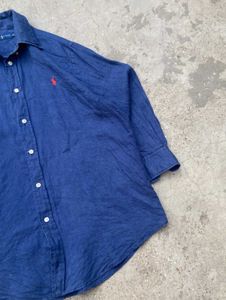 Ralph Lauren Blue Linen Shirt