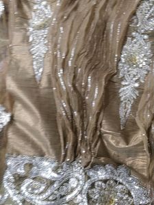 Embroidered Gold &amp; Silver Party Top