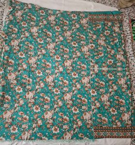 Beautiful Teal Floral Kurta Set