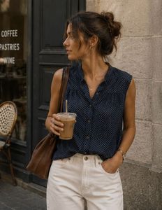 casual and formal sleeveless top for women