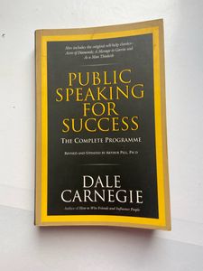 Dale Carnegie Public Speaking Book