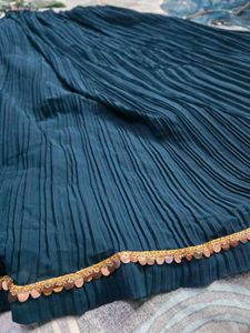 Designer Teal Blue Lehenga Choli Set