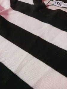 Chic Striped Long Sleeve Top