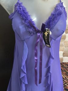 Sheer Purple Babydoll Nightie