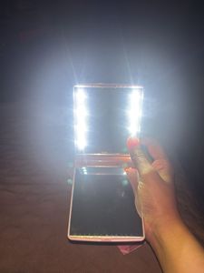 Compact Cosmetic Mirror with Lights