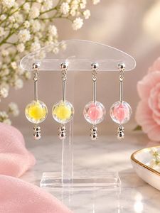 Cute Bubble Flower Dangle Earrings