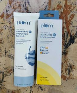 New Plum  Face Wash & Sunscrean