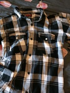 Classic Black & White Plaid Shirt
