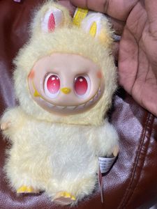 Fluffy Yellow Labubu Plush Bagcharm