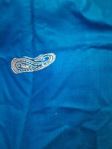 Teal Embroidered Shawl