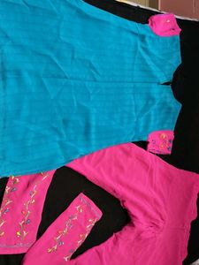Vibrant Hand-Painted Kurta Set