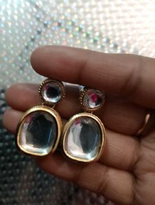Elegant Kundan Stone Earrings