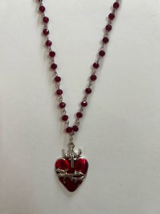 Red Heart Sacred Necklace